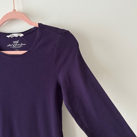 LOGG H&M 100% Cotton Purple Crewneck Long Sleeve Tee - Picture 8 of 16
